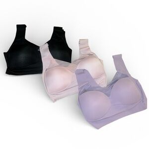 NEW 3-Pack Wireless Seamless Bras | Size Large